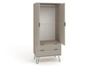 Core Products Augusta 2 Door & 2 Drawer Wardrobe in Driftwood & Calico - Price Crash Furniture
