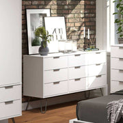 Core Products Augusta 3+3 Wide Chest of Drawers in White - Price Crash Furniture