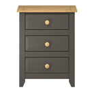 Core Products Capri Carbon 3 drawer bedside cabinet - Price Crash Furniture
