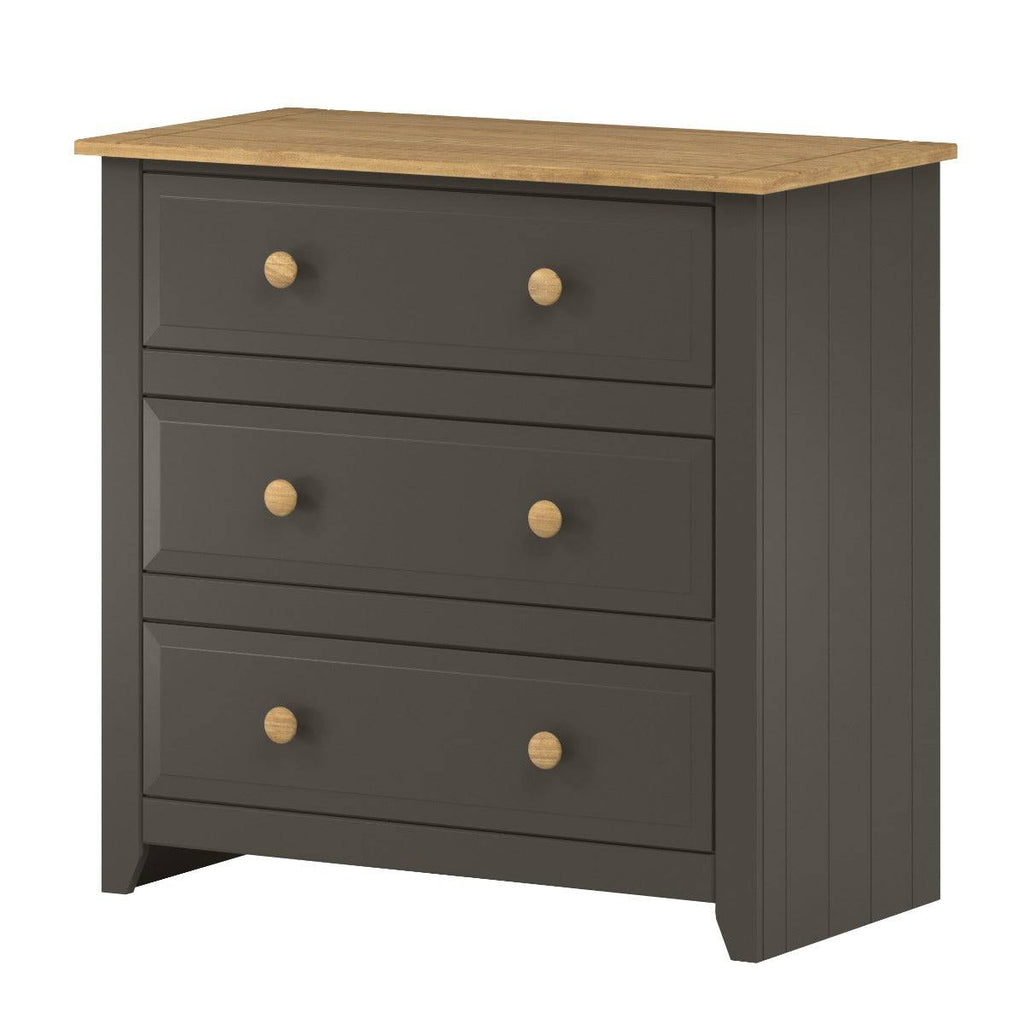 Core Products Capri Carbon 3 drawer chest - Price Crash Furniture