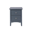 Core Products Como Blue 2 drawer beside cabinet - Price Crash Furniture