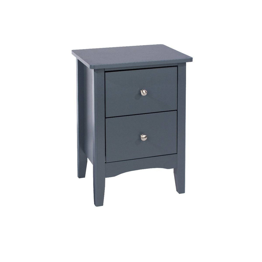 Core Products Como Blue 2 drawer beside cabinet - Price Crash Furniture
