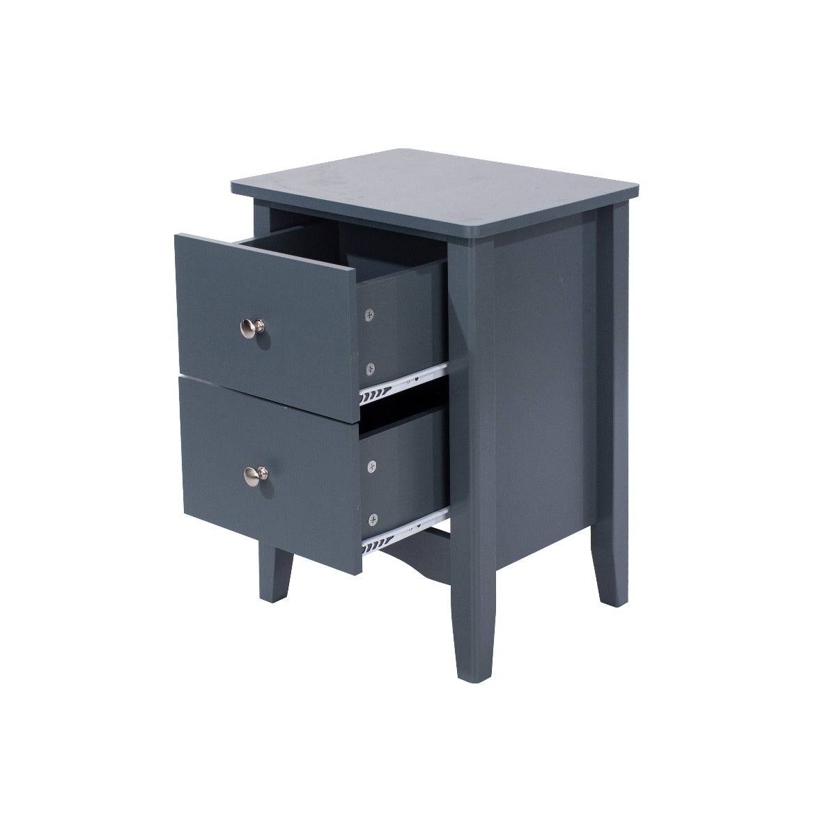 Core Products Como Blue 2 drawer beside cabinet - Price Crash Furniture