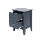 Core Products Como Blue 2 drawer beside cabinet - Price Crash Furniture