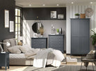 Core Products Como Blue 2 door wardrobe in Blue MDF - Price Crash Furniture