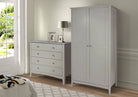 Core Products Como Light Grey 2 door wardrobe - Price Crash Furniture