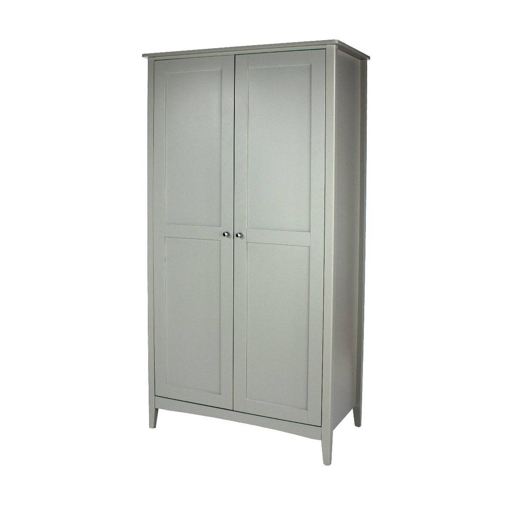 Core Products Como Light Grey 2 door wardrobe - Price Crash Furniture