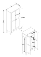 Core Products Como Light Grey 2 door wardrobe - Price Crash Furniture