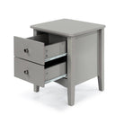 Core Products Como Light Grey 2 drawer petite beside cabinet - Price Crash Furniture