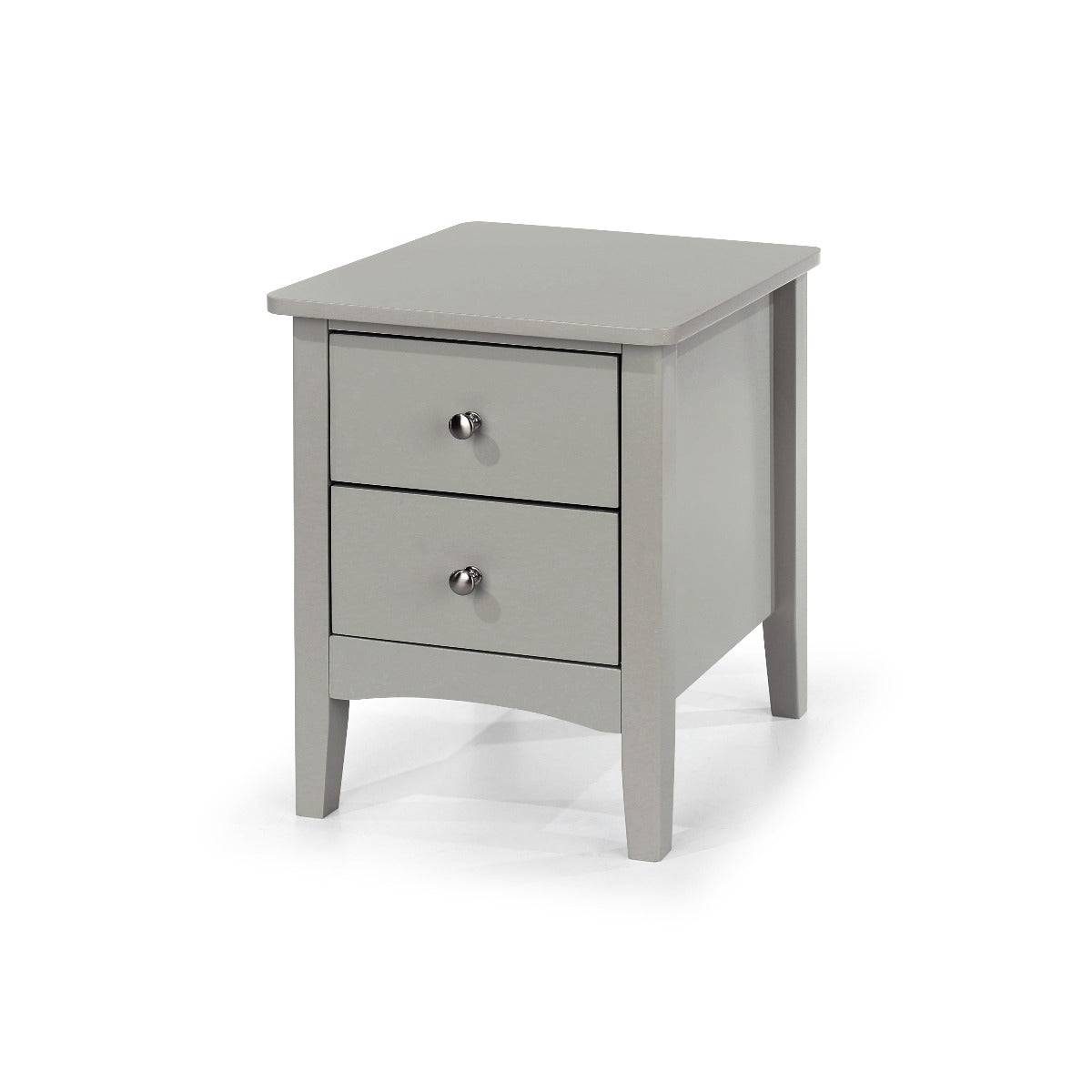 Core Products Como Light Grey 2 drawer petite beside cabinet - Price Crash Furniture