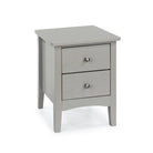 Core Products Como Light Grey 2 drawer petite beside cabinet - Price Crash Furniture