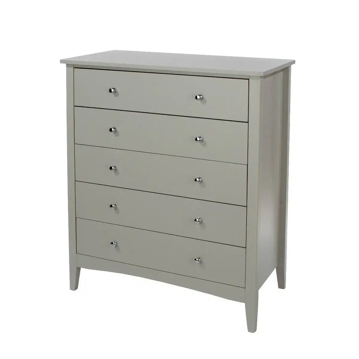 Core Products Como Light Grey 5 drawer chest - Price Crash Furniture