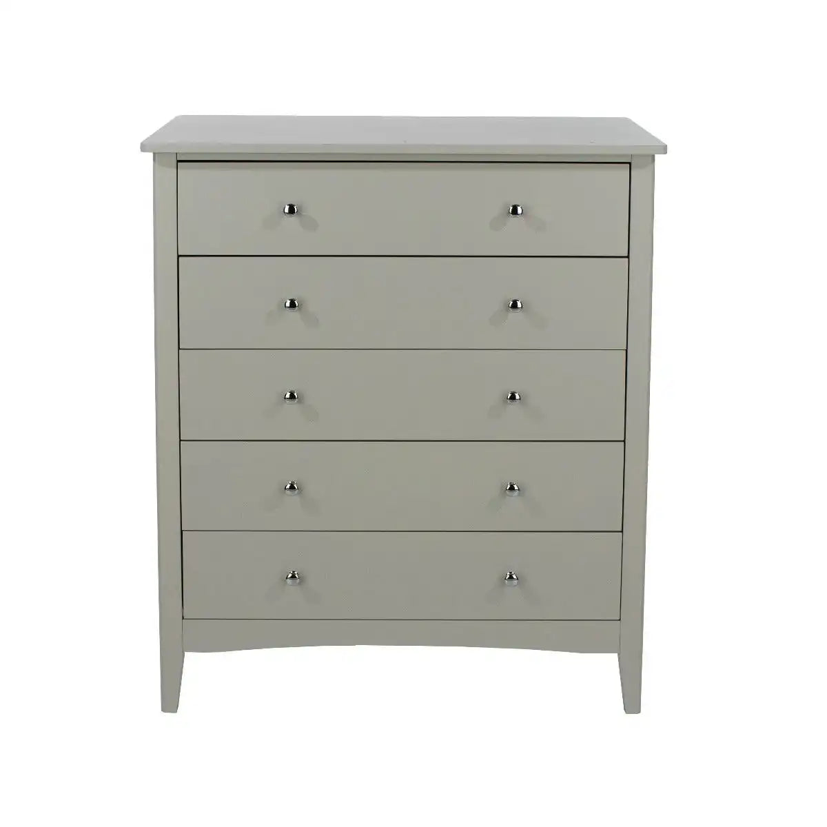 Core Products Como Light Grey 5 drawer chest - Price Crash Furniture