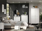 Core Products Como White 2 drawer petite beside cabinet - Price Crash Furniture