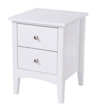 Core Products Como White 2 drawer petite beside cabinet - Price Crash Furniture