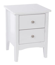 Core Products Como White 2 drawer petite beside cabinet - Price Crash Furniture