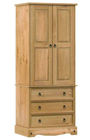 Core Products Corona Pine 2 Door & 3 Drawer Wardrobe - Price Crash Furniture