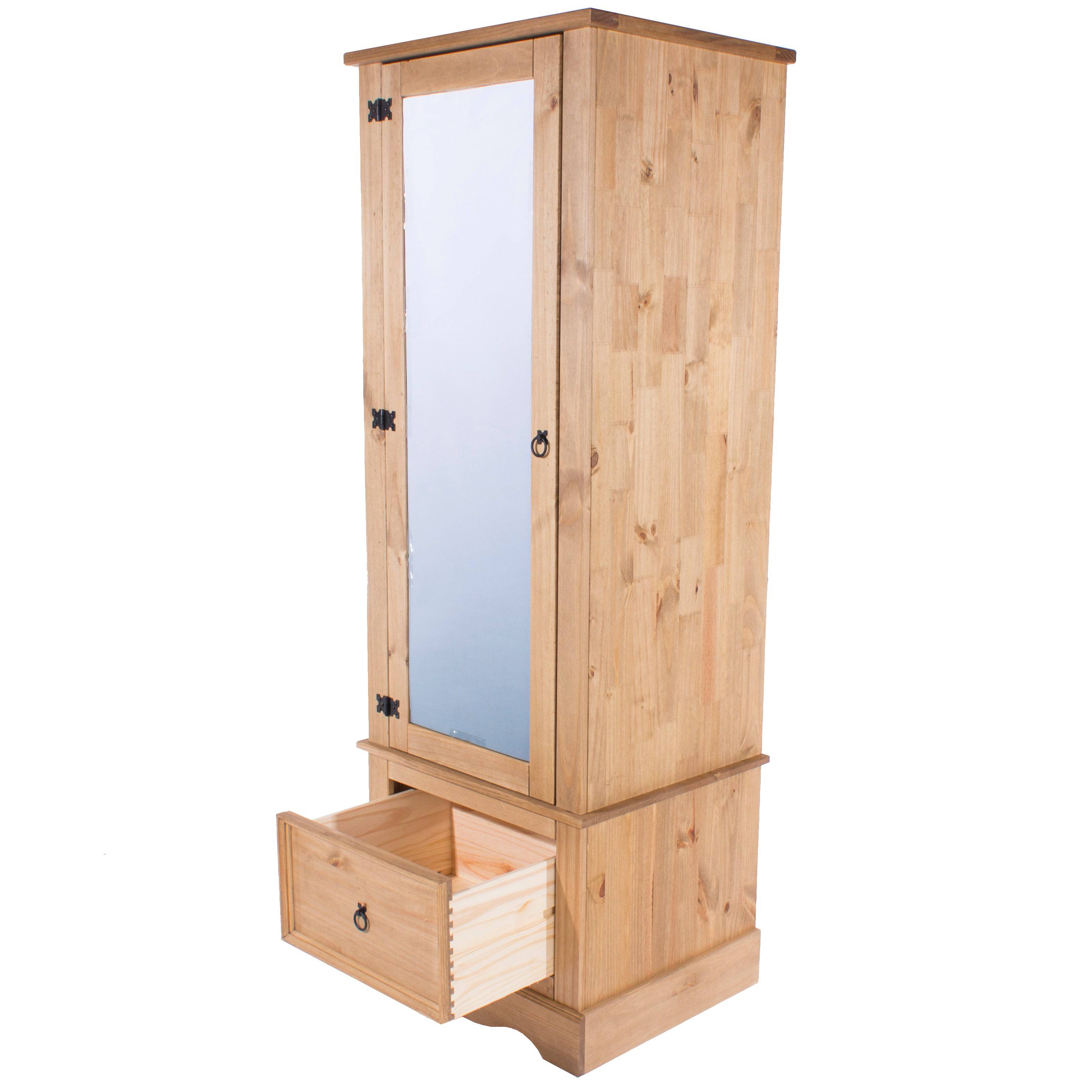 Core Products Corona Pine Armoire with Mirrored Door - Price Crash Furniture