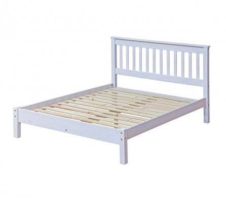 Core Products Corona White 4ft 6" Low End Double Bed - Price Crash Furniture