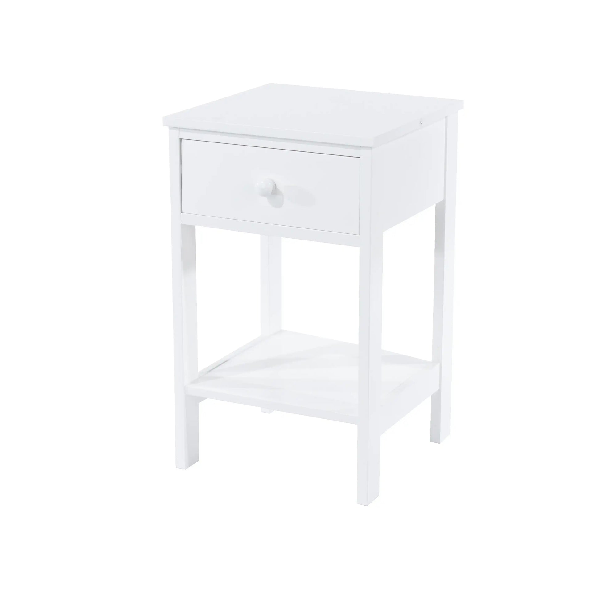 Core Products Shaker Grey 1 Drawer Petite Bedside Cabinet - Price Crash Furniture