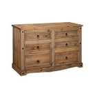 Corona 3+3 Drawer Wide Chest - Price Crash Furniture