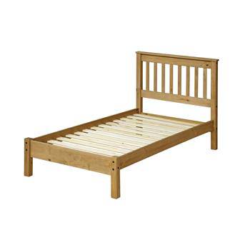 Corona Capri 3'0" Lowend Single Bed Frame in Waxed Pine - Price Crash Furniture