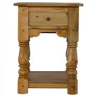 Country Style 1 Drawer Bedside Table With Shelf - Price Crash Furniture