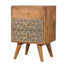 Dice 3 Drawer Bedside Unit - Price Crash Furniture