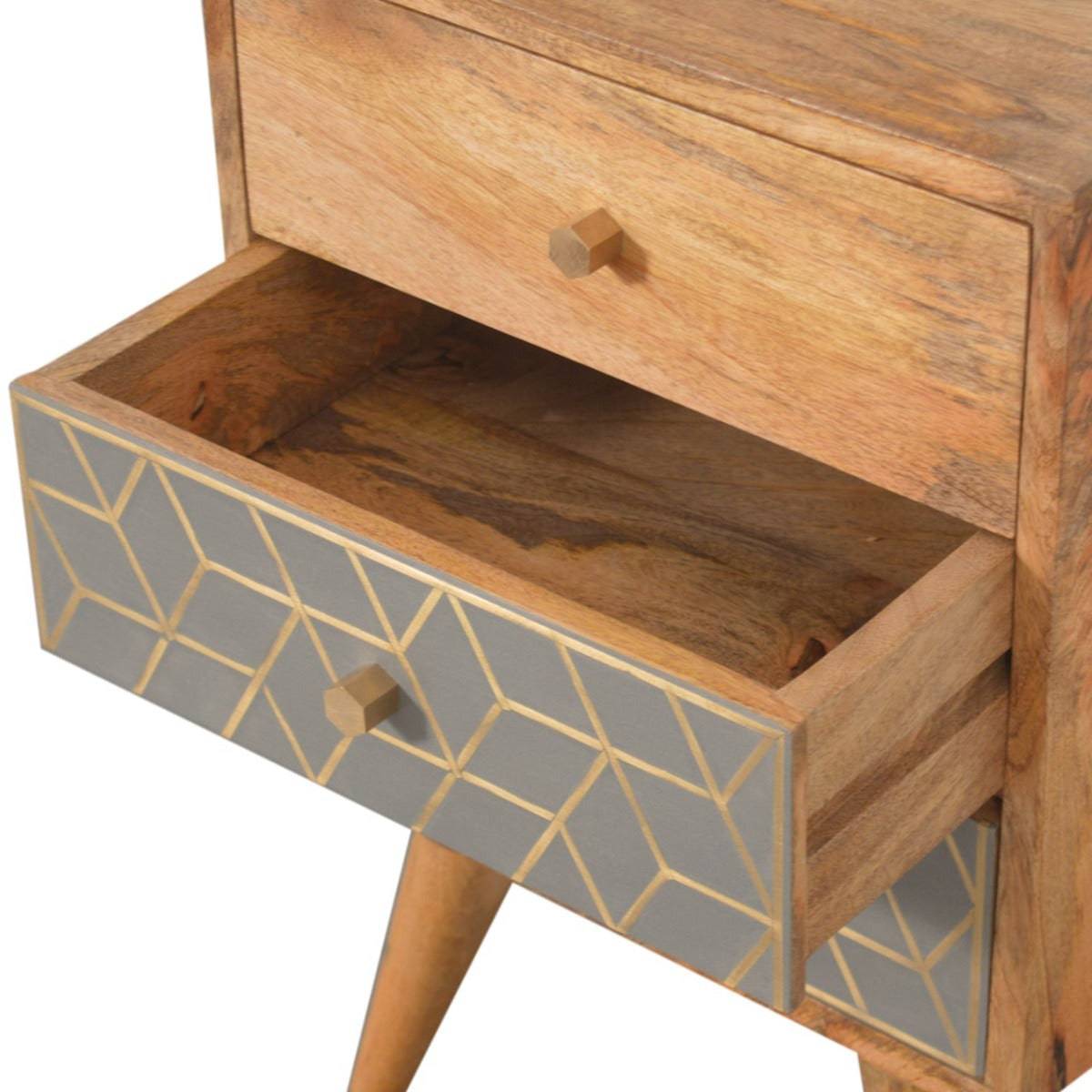 Dice 3 Drawer Bedside Unit - Price Crash Furniture