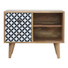 District Diamond Patterned Mini Cabinet - Price Crash Furniture