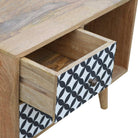 District Diamond Patterned Mini Cabinet - Price Crash Furniture