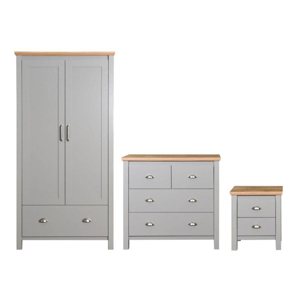 Eaton 3 Piece Bedroom Set in Grey by TAD - Price Crash Furniture