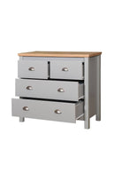 Eaton 4 Drawer Chest of Drawers in Grey by TAD - Price Crash Furniture