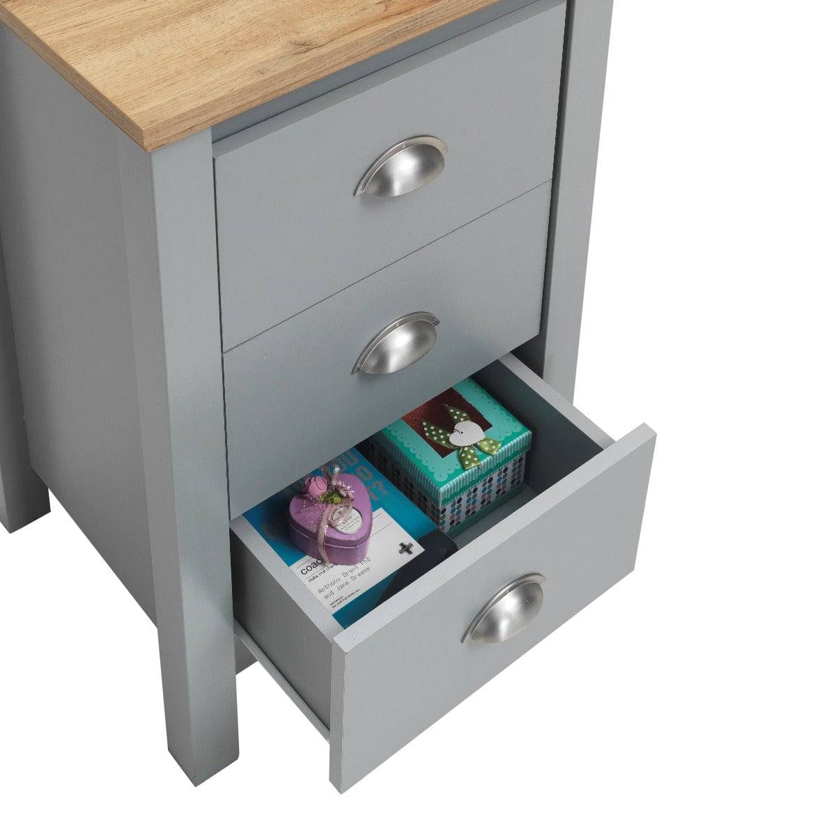 Eaton Dressing Table in Grey by TAD - Price Crash Furniture