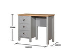 Eaton Dressing Table in Grey by TAD - Price Crash Furniture