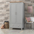 Eaton Wardrobe in Grey by TAD - Price Crash Furniture