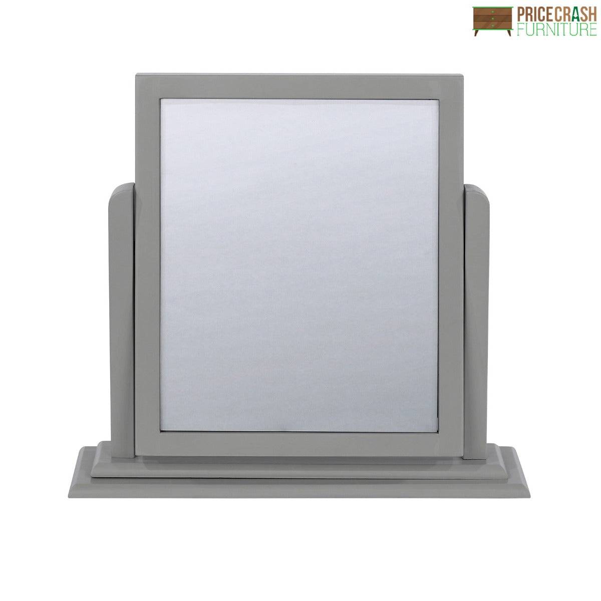 Elgin grey single dressing table tilting mirror - Price Crash Furniture