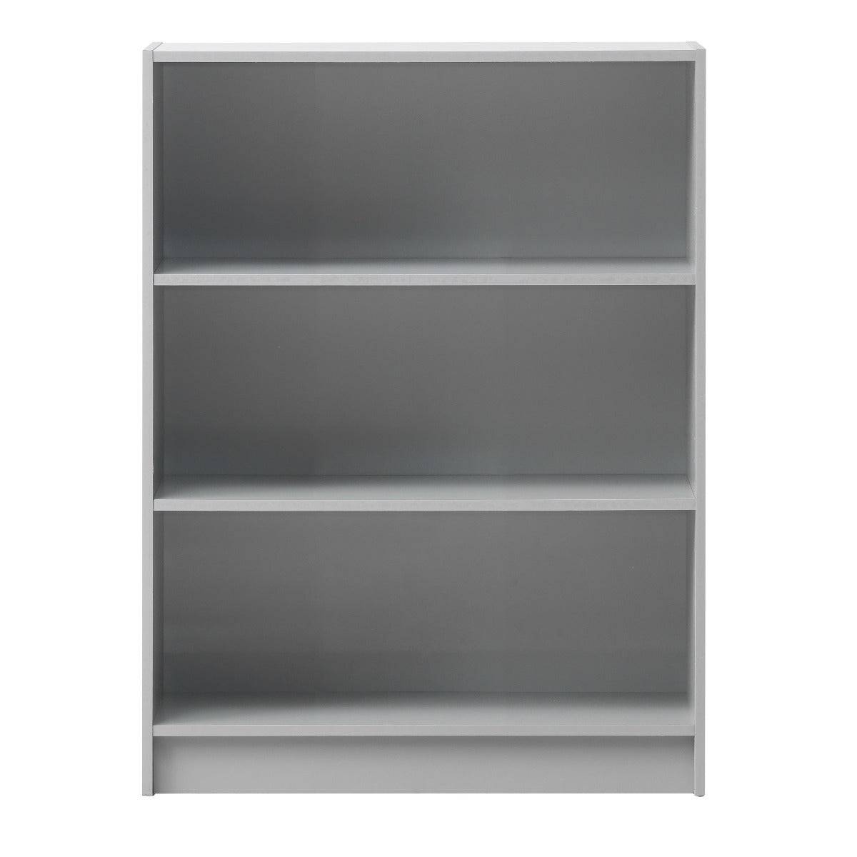 Essentials Bookcase Low Wide in Grey by TAD - Price Crash Furniture