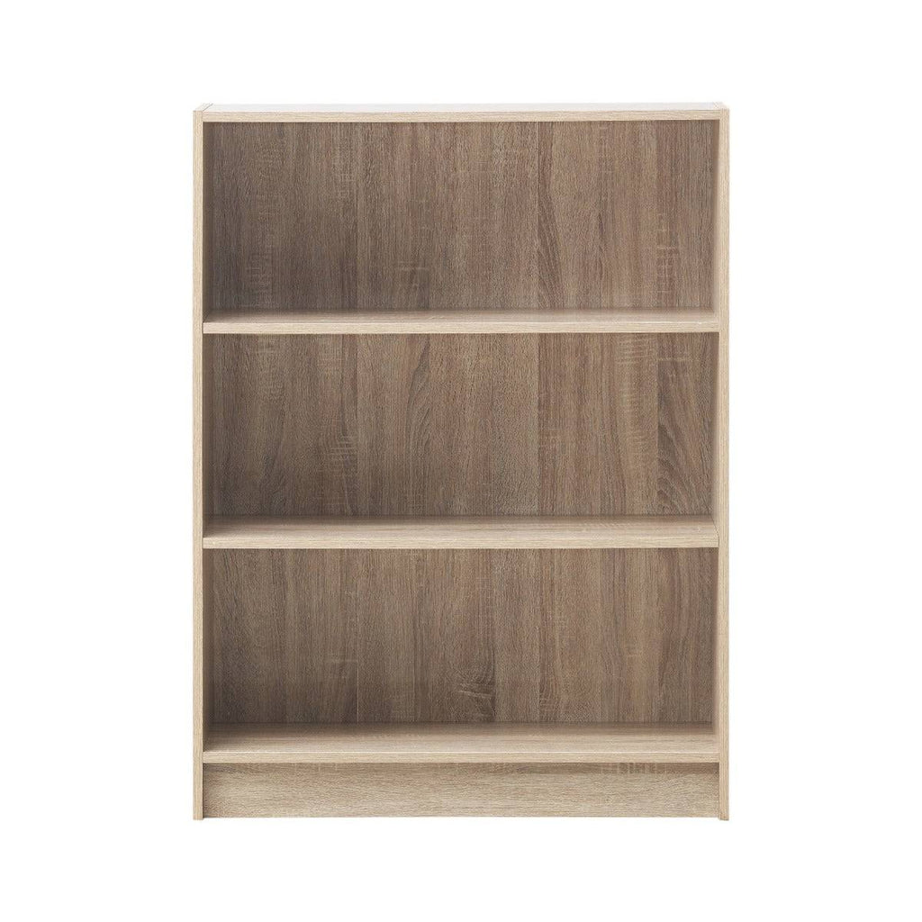 Essentials Bookcase Low Wide in Sonoma Oak by TAD - Price Crash Furniture