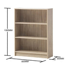 Essentials Bookcase Low Wide in Sonoma Oak by TAD - Price Crash Furniture