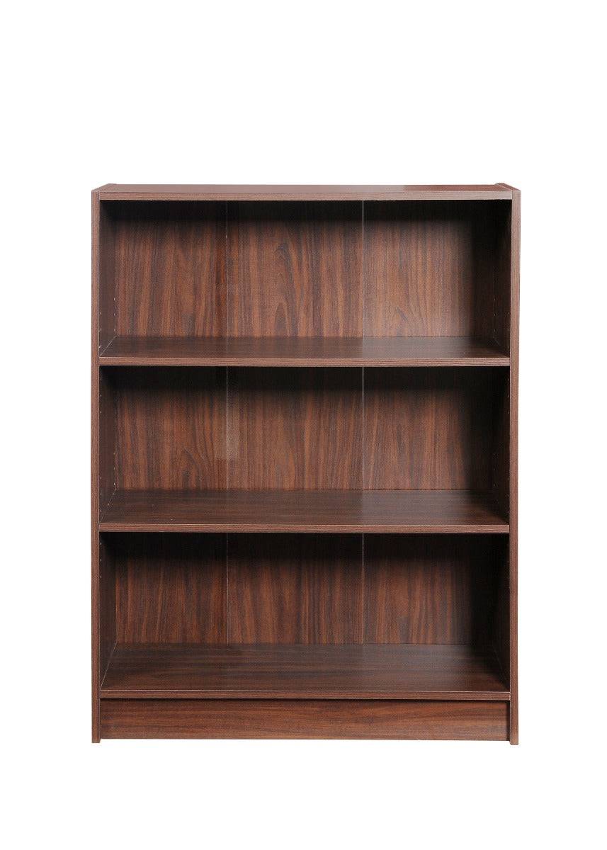 Essentials Bookcase Low Wide in Walnut by TAD - Price Crash Furniture