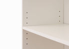 Essentials Bookcase Low Wide in White by TAD - Price Crash Furniture