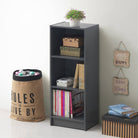 Essentials Bookcase Medium Narrow in Dark Grey by TAD - Price Crash Furniture