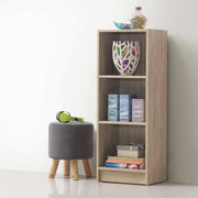Essentials Bookcase Medium Narrow in Sonoma Oak by TAD - Price Crash Furniture
