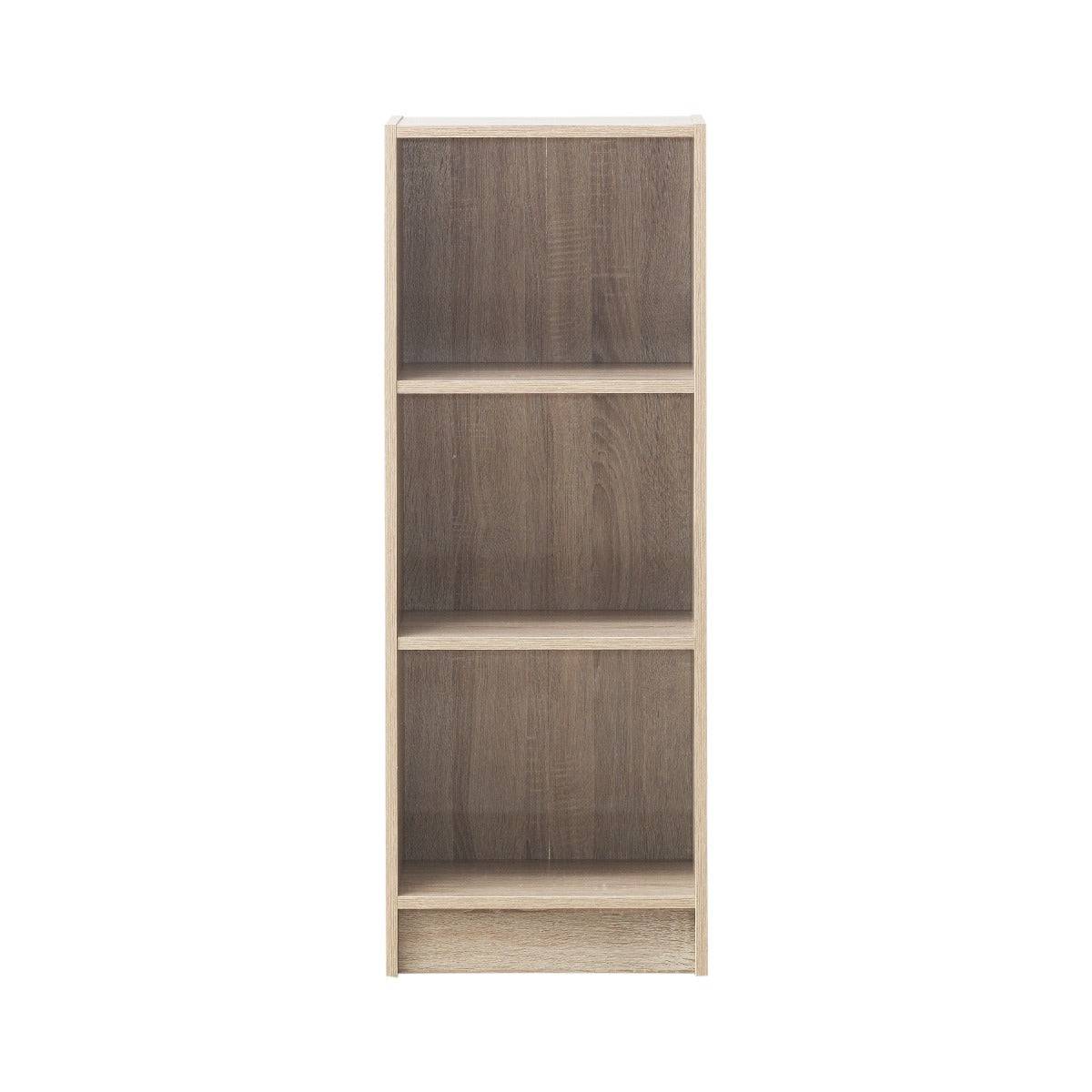 Essentials Bookcase Medium Narrow in Sonoma Oak by TAD - Price Crash Furniture