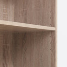 Essentials Bookcase Medium Narrow in Sonoma Oak by TAD - Price Crash Furniture