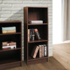 Essentials Bookcase Medium Narrow in Walnut by TAD - Price Crash Furniture