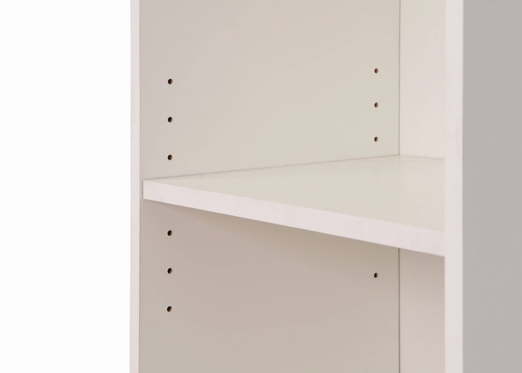 Essentials Bookcase Medium Narrow in White by TAD - Price Crash Furniture