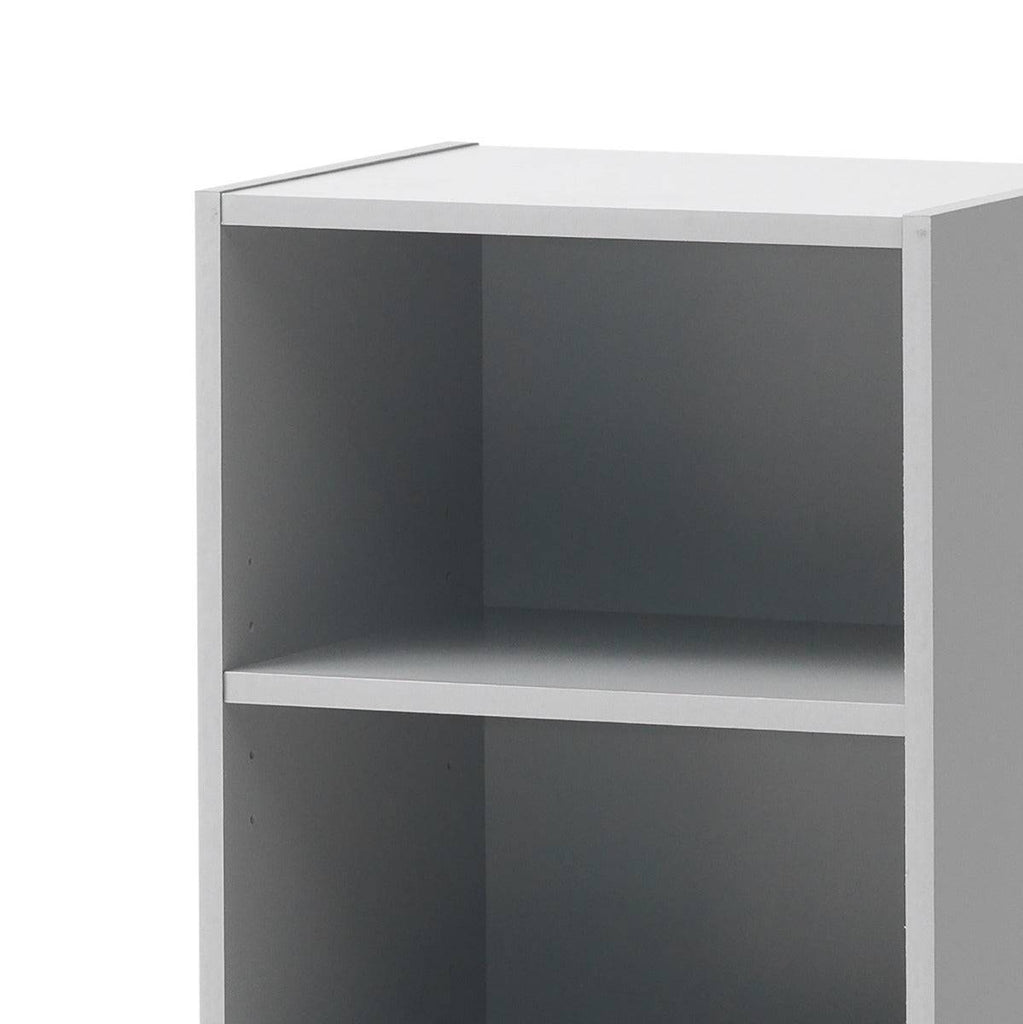 Essentials Bookcase Small Narrow in Grey by TAD - Price Crash Furniture