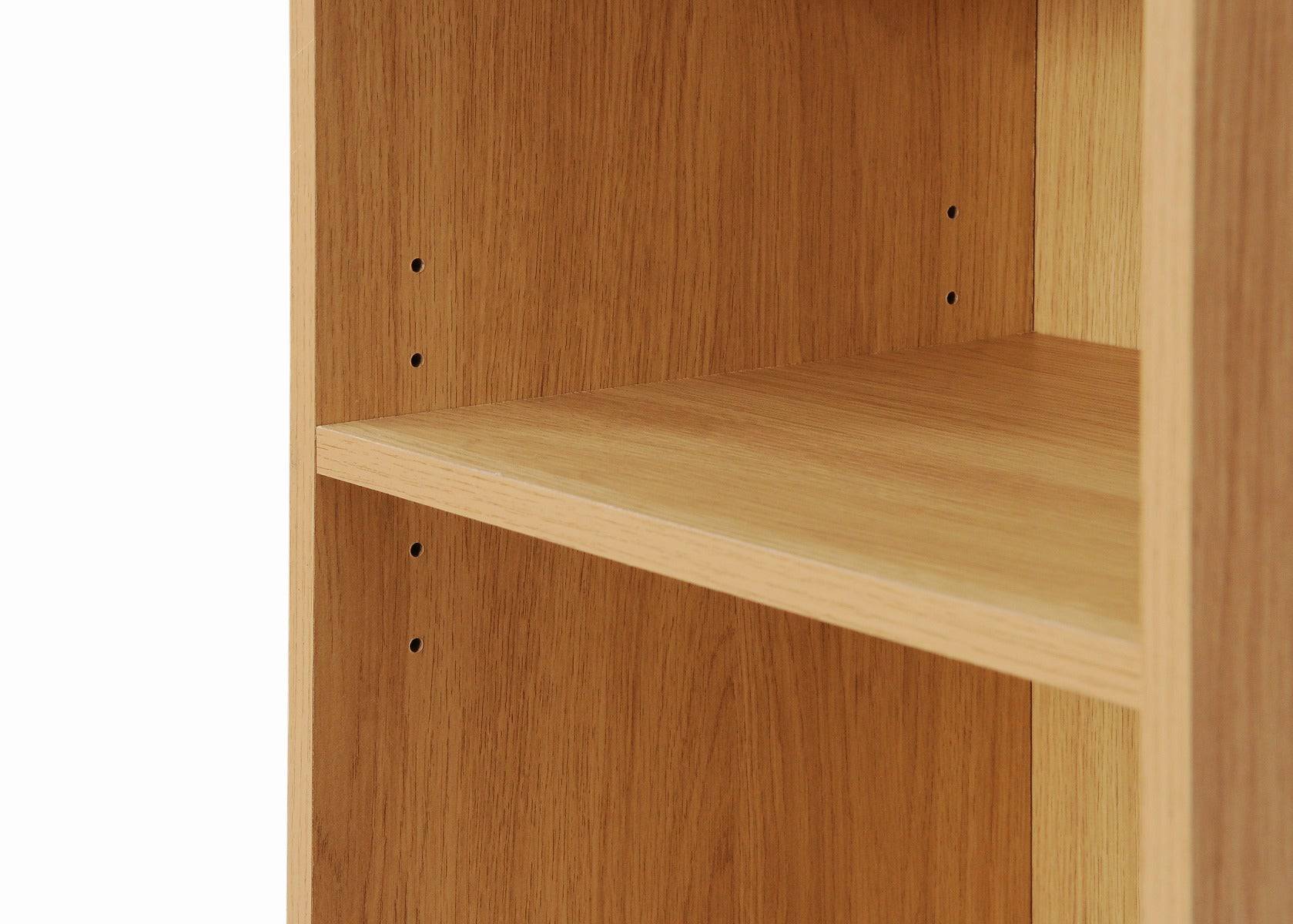 Essentials Bookcase Small Narrow in Oak by TAD - Price Crash Furniture